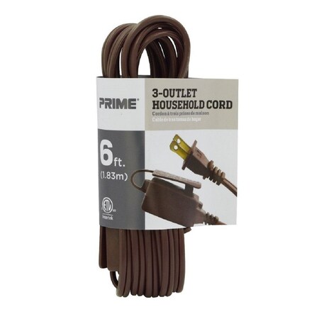 Prime Wire & Cable EXTN CORD 16/2 SPT-2 6'L EC670606